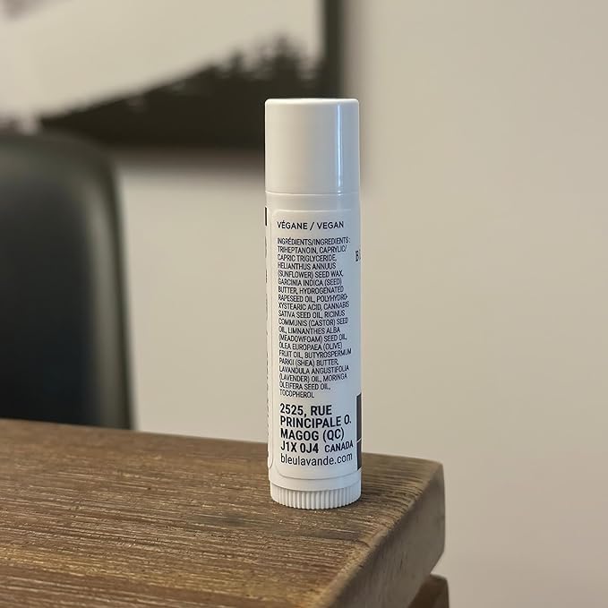 Bleu Lavande - Natural Lavender Lip Conditioner – Stick Lip Balm Repairs, Moisturizes & Protects - Soothes Chapped Lips & Restores Hydratation - Olive Oil & Shea Butter Base Lip Care - 4.2g - 3 Pack-Velvo Beauty