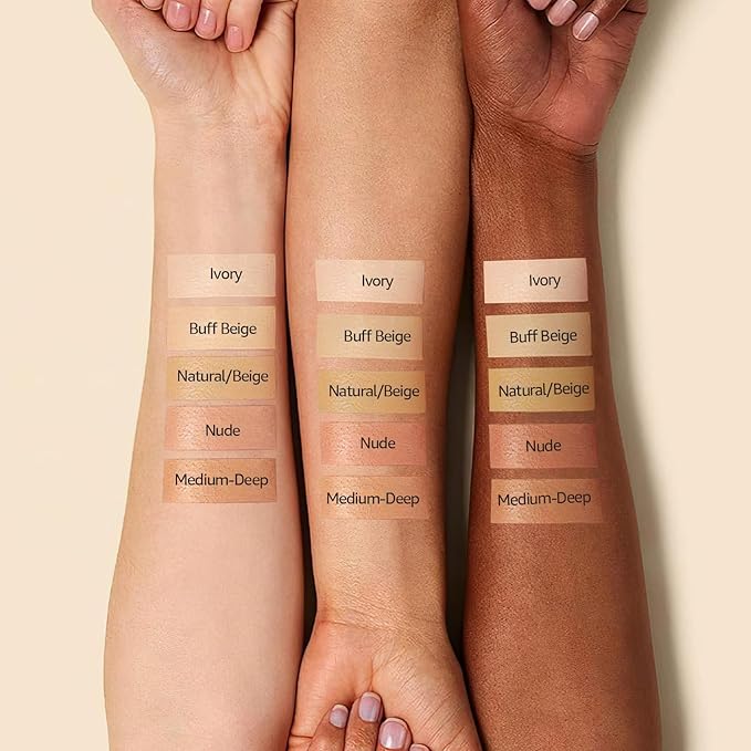 Mushroom Head Air Cushion CC Cream - BB Cream Face Makeup Foundation for Mature Skin Moisturizing Concealer Brighten Long-Lasting, Even Skin Tone for All Skin Types (Deep)-Velvo Beauty