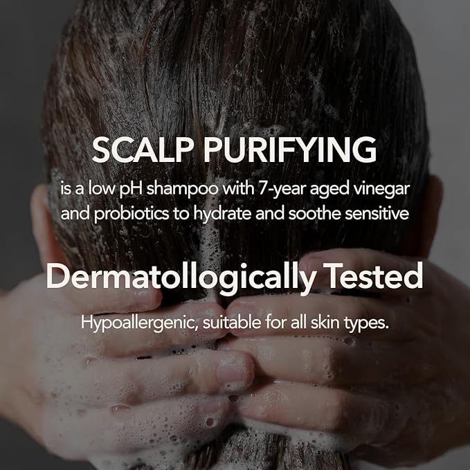 107 Clarifying Shampoo - Purifying Shampoo for Build Up, Dirt, Oil, Itchy, Dry Scalp – Fermented Vinegar & Ginseng for Refreshed & Revitalized Scalp - Paraben, Phthalate and Sulfate Free (16.9 oz)-Velvo Beauty