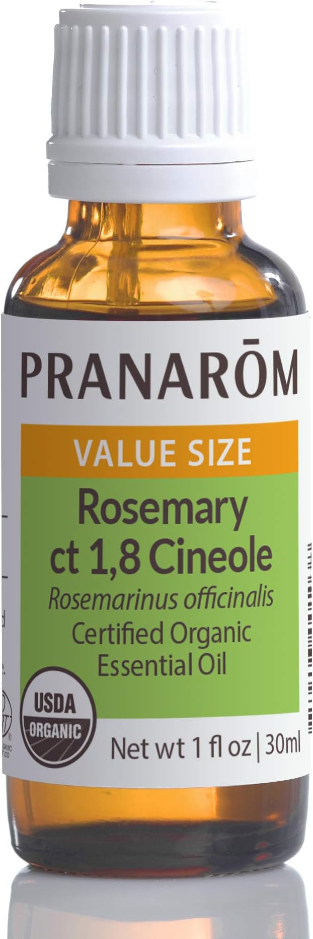Pranarom USDA Certified Organic Rosemary Cineole Essential Oil (30ml), 100% Pure Undiluted Therapeutic Grade from Tunisia for Aromatherapy, Diffuser, Meditation, Massage, Relaxation-Velvo Beauty