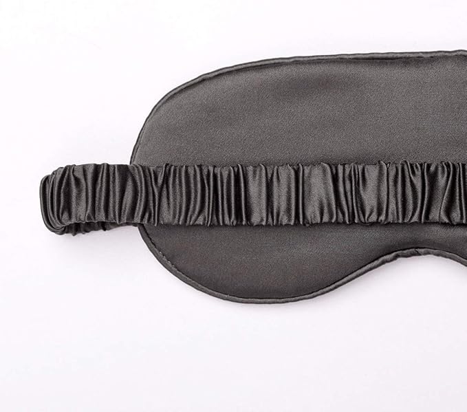 Silk Sleep Mask Light Blocking Luxury 100% Mulberry 19mm Silk Eye Mask Eye Cover Blindfold Ultra Soft Light & Comfy Anti Aging Skin Care with Travel Bag Gift Package-Velvo Beauty