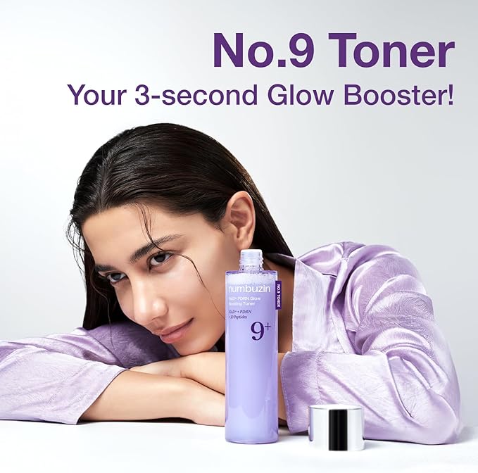 numbuzin No.9 Toner | NAD+ PDRN Glow Boosting Toner | Glowing, Firming, Hydrating, Elasticity, Wrinkles, Fine Lines, Korean Skincare | Salmon PDRN, Peptides, NAD | Essence for Dry Skin | 5.07 fl. Oz-Velvo Beauty