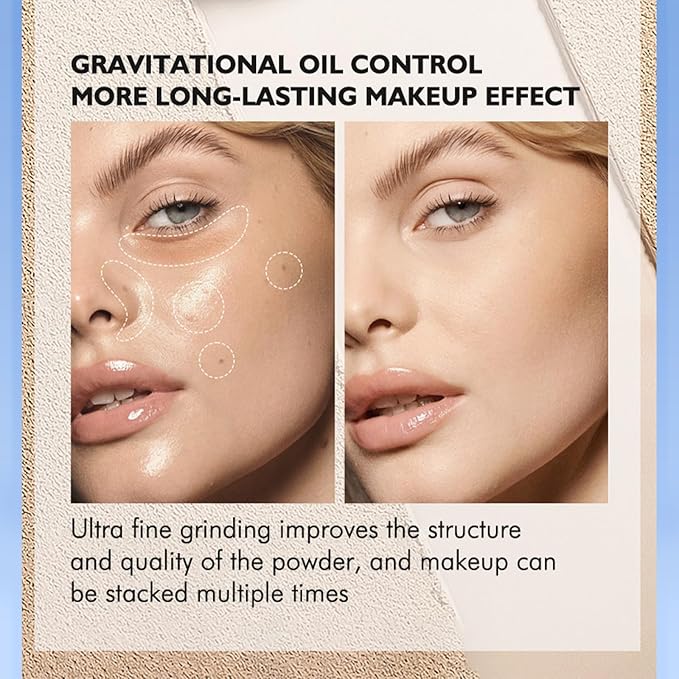 Maycheer Face Powder, Maycheer Lasting Waterproof Face Powder - Oil Absorbing Powder for Face, Lasting and Waterproof (08# GRAYISH BROWN, 0.35 Ounce)-Velvo Beauty