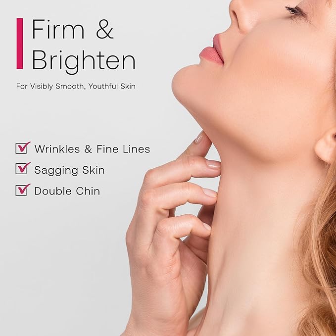 Retinol Neck Firming Cream with Cooling & Massaging Roller Applicator - Hydrates, Lifts, Smoothes Wrinkles, Fine Lines & Tightens Sagging Skin with Niacinamide & Hyaluronic Acid, 1.7oz/50g-Velvo Beauty