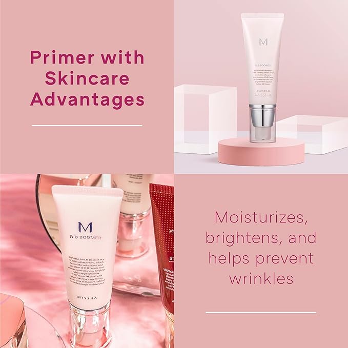 MISSHA M PERFECT COVER BB CREAM No.21 Light Beige for Bright Skin/SPF 42 PA+++ 1.69 oz & M BB Boomer 40ml -Lightweight, Multi-Function, High Coverage-Velvo Beauty