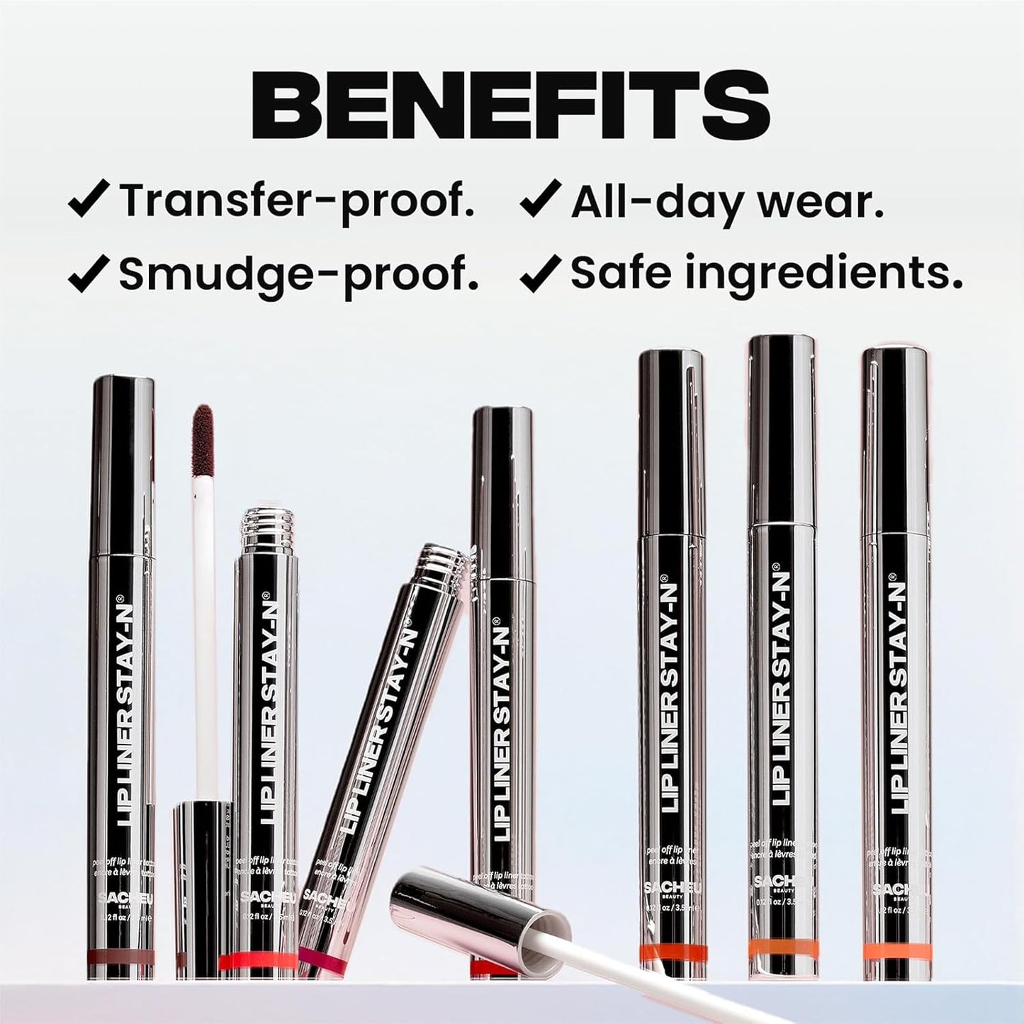Sacheu Lip Liner STAY-N & Lip Elixir Bundle — Long Lasting Matte Lip Tattoo, Transfer Proof Lipstain Infused with Hyaluronic Acid & Vitamin E, for All Skin Types — RED-Y OR NOT-Velvo Beauty