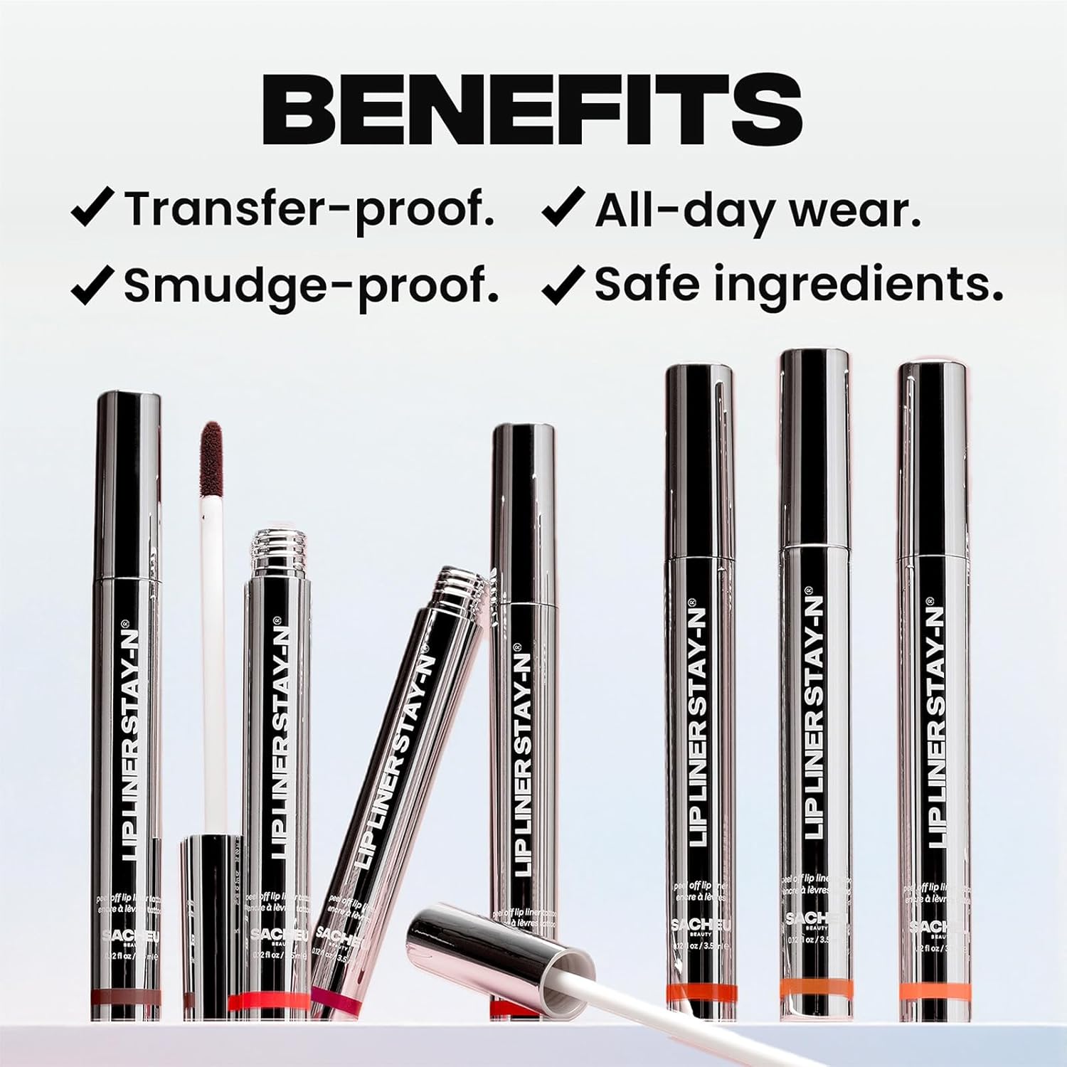 Sacheu Lip Liner STAY-N & Lip Elixir Bundle — Long Lasting Matte Lip Tattoo, Transfer Proof Lipstain Infused with Hyaluronic Acid & Vitamin E, for All Skin Types — RED-Y OR NOT-Velvo Beauty