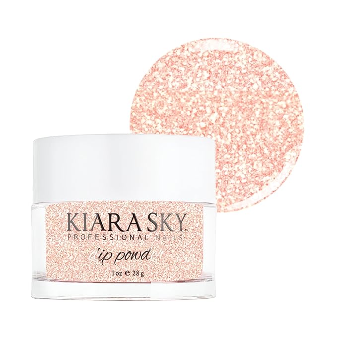 Kiara Sky Long Lasting Nail Dip Powder Pink Tones 1 oz, My Fair Lady Glitter-Velvo Beauty