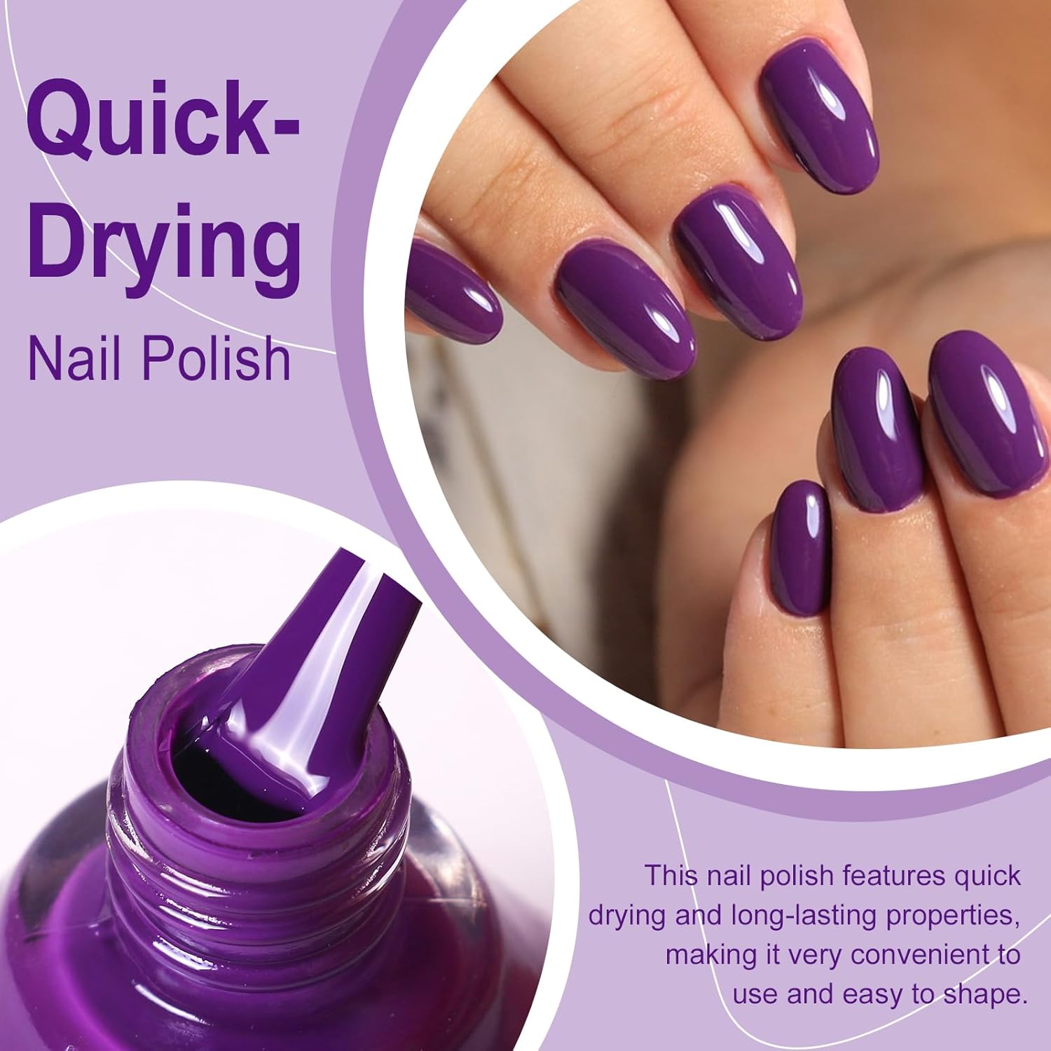 Major Dijit Indigo Quick Dry Regular Nail Polish - Nail Art Lacquer, 0.41 Fl Oz-Velvo Beauty