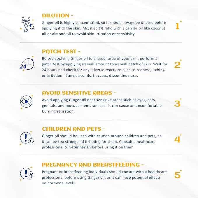 HIQILI Pure Ginger Essential Oil 3.38 Fl Oz, Pure Natural Premium Ginger Oil for Massage, Diffuser, Large Bottle with Dropper & Gift Box -100ml-Velvo Beauty