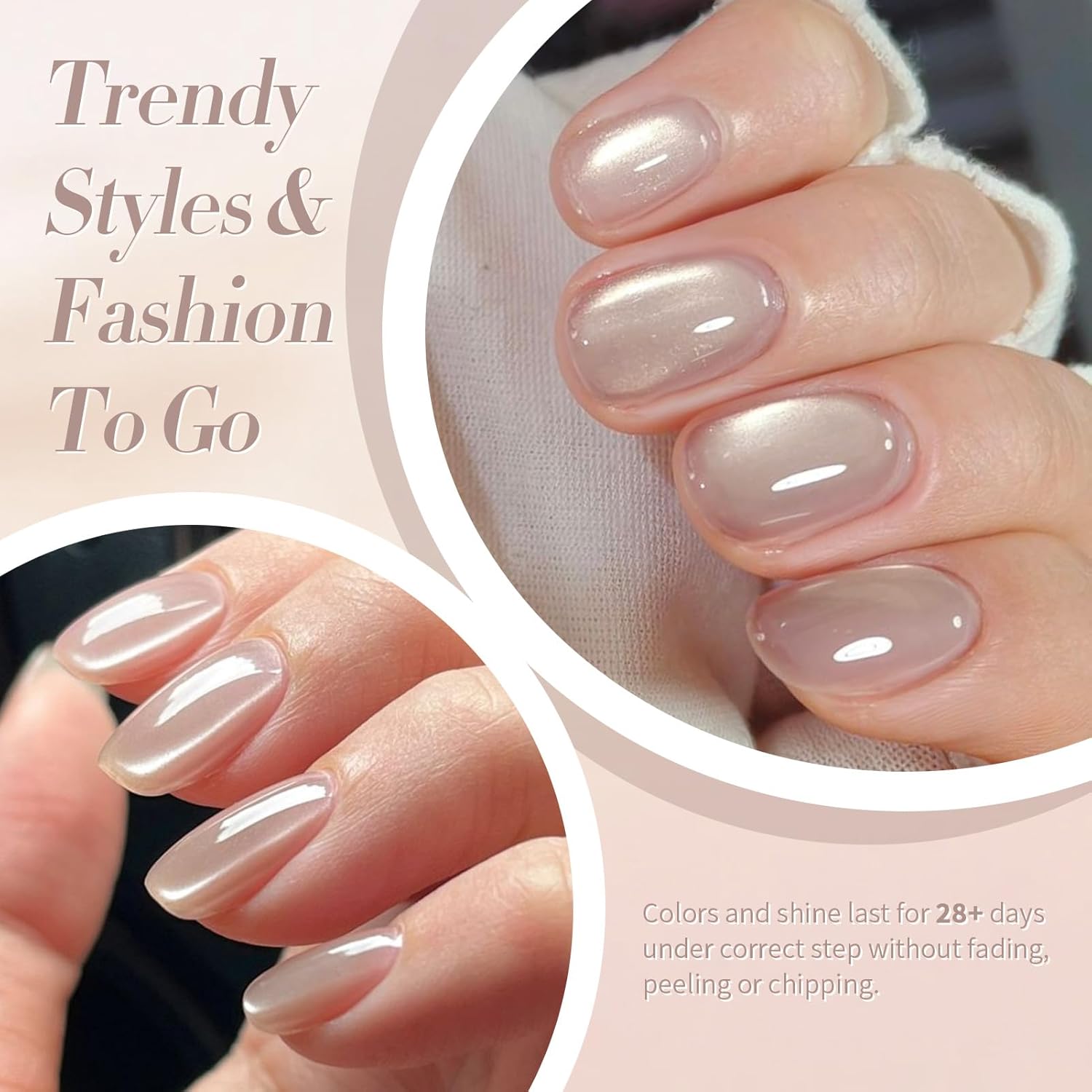 Born Pretty Cat Magnetic Eye Gel Nail Polish, Pink Moonlight Cat Magnetic Gel Nail Polish Delight Magnetic Nail Polish for Nail Art Manicure Salon DIY at Home 15ML-Velvo Beauty