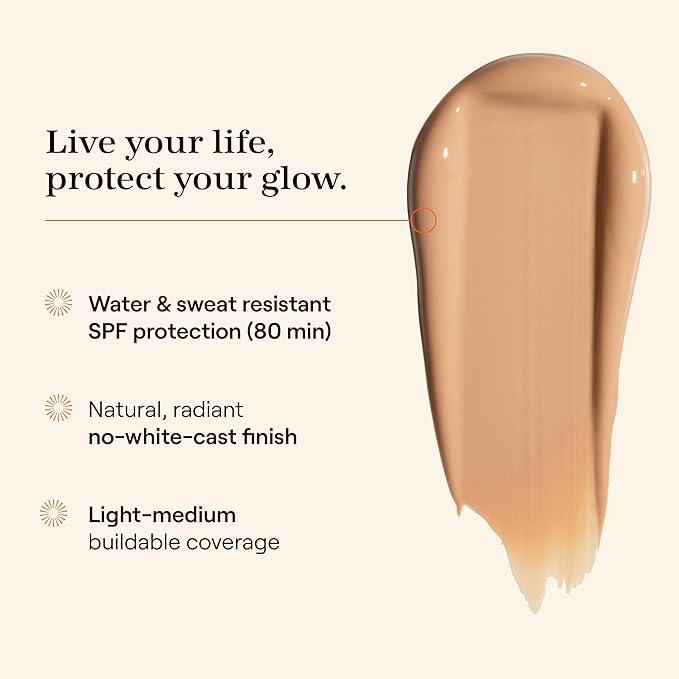 Live Tinted Hueguard Skin Tint SPF 50 - Tinted Mineral Sunscreen with Light-Medium Buildable Coverage With a Hydrating and Radiant Finish - Water and Sweat Resistant, 1.35 fl oz - Shade 09-Velvo Beauty