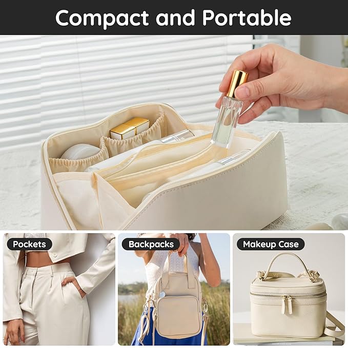 Segbeauty Perfume Travel Refillable, 5pcs 0.34 oz Portable Perfume Bottle, Empty Glass Sprayer Perfume Replacement Bottles for Travel Scent Toiletries Pump Bottle-Velvo Beauty