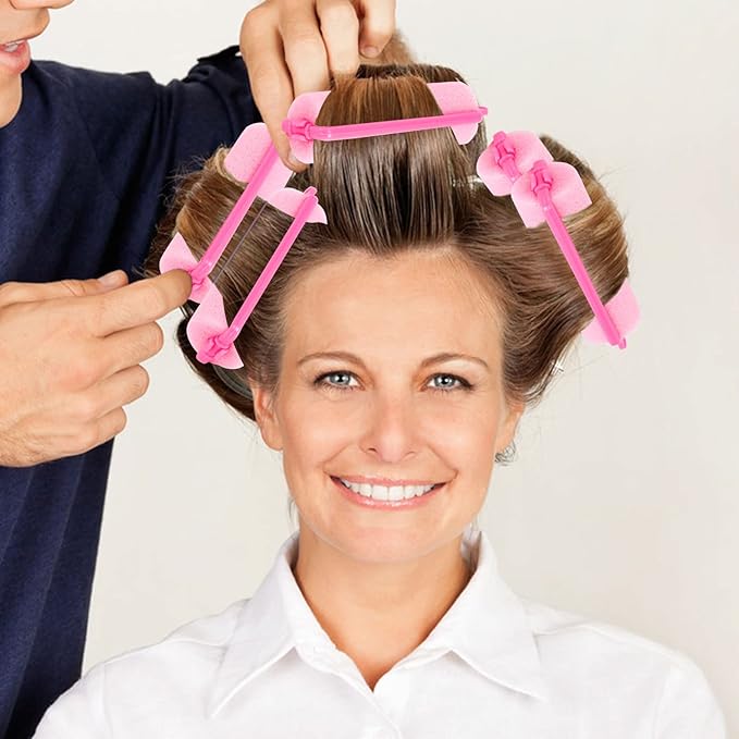 Pengxiaomei 36Pcs Foam Sponge Hair Rollers, 2.4 Inch Hair Curlers to Sleep In, Soft Hair Curlers for Curls Style, Heatless Hair Curler-Velvo Beauty