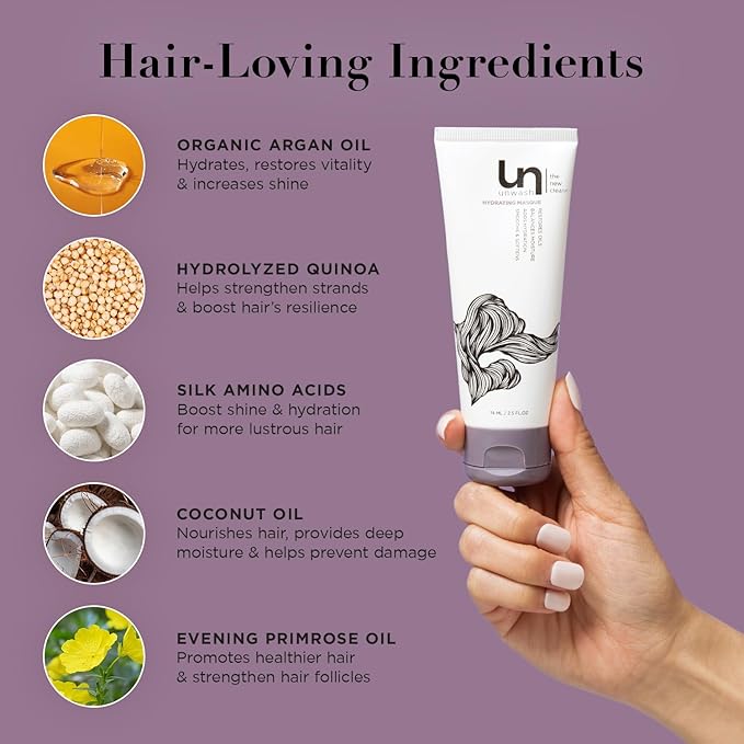 unwash Hydrating Masque Fresh, 2.5 Fl oz-Velvo Beauty