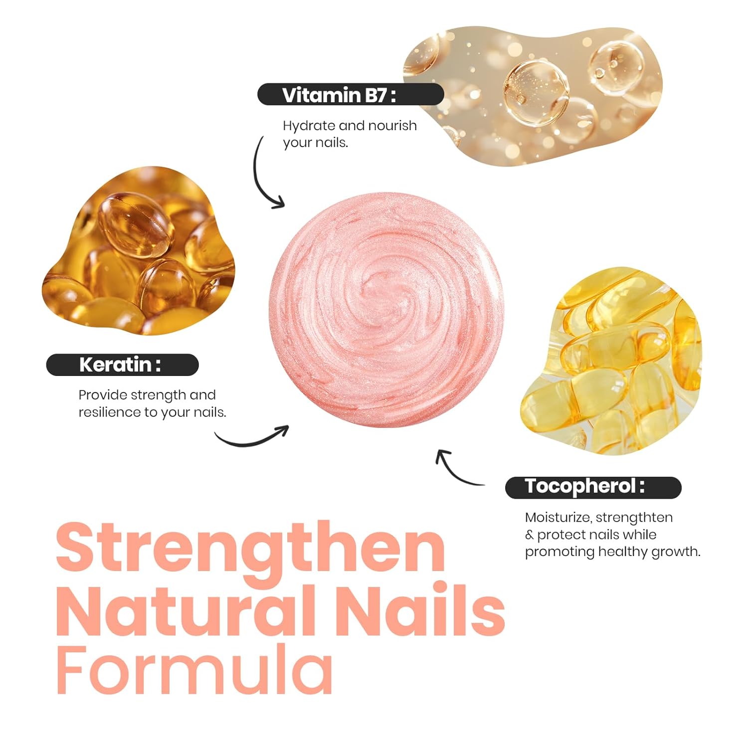 Beetles Pearly Pink Nail Polish,Fast Air Dry, No UV Needed –Perfect for Party, Long-Lasting Neutral Color for DIY At-Home or Salon Use, 15ml/0.51oz-Velvo Beauty