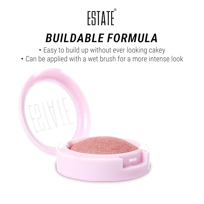 Estate Cosmetics Dew Me Baked Highlighter – Cheek, Eyes & Face Pressed Powder – 3 g (0.1 oz) (Exposed)-Velvo Beauty