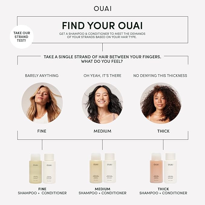 OUAI Thick Hair Mask - Deep Conditioning Hair Mask with Almond Oil, Olive Oil, & Hydrolyzed Keratin to Restore Damaged Strands - Phthalate & Paraben Free (8 fl oz)-Velvo Beauty