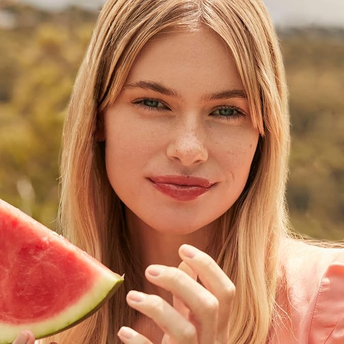 Lanolips Fruity Jellybalm, Watermelon - Tinted Lip Balm to Deepen, Brighten & Enhance - Moisturizing Lanolin Lip Balm & Lip Gloss for Everyday Lip Care (10g / 0.35oz)-Velvo Beauty