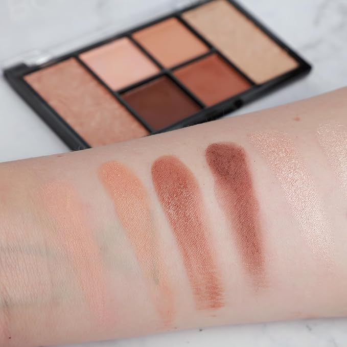 Natural Complete Eye and Lip Set - Includes Eyeshadow Palette, Eye Liner, Mascara, Lip Oil - 4 pcs-Velvo Beauty