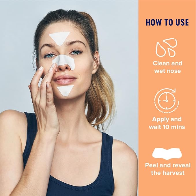 Bioré T-Zone Blackhead Remover Strips, Deep Cleansing Pore Strips, (5 Nose + 5 Face + 5 Chin Strips), Instant Pore Unclogging for the T-Zone Area, 15 Count-Velvo Beauty