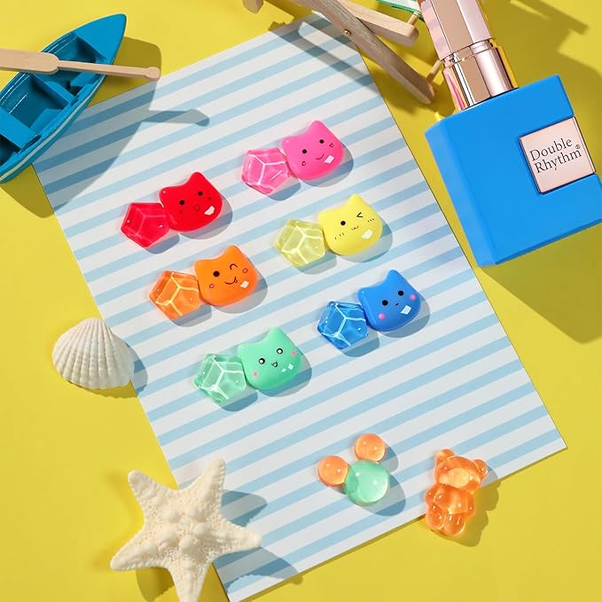 Double Rhythm 6 Pcs 15 ML Gel Polish Set Same Color Same Bottle Soak Off Gel Polish Kit Nail Art Manicure Salon DIY at Home for Women (Pastel Red Pink Orange Yellow Green-T6-11)-Velvo Beauty