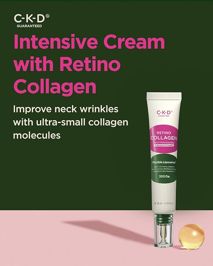 CKD Retino Collagen Intensive Cream - Retinal Spot Collagen Cream for Fine Lines, Deep Wrinkles, and Sagging Reduction. Anti-Aging and Youthful Skin. Korean Skin Care. 0.84 fl oz-Velvo Beauty