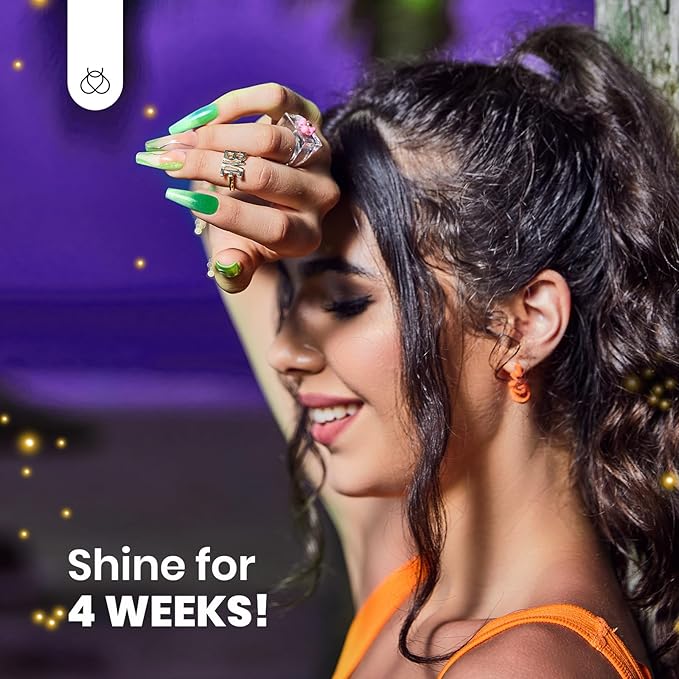 Beetles Cat Eye Gel Nail Polish Set, 6 Colors Summer Neon Holographic Glitter Gel Polish Kit Hot Pink Orange Purple Blue Green Magnetic Nail Polish Soak Off UV French Nail Art Gift for Women-Velvo Beauty