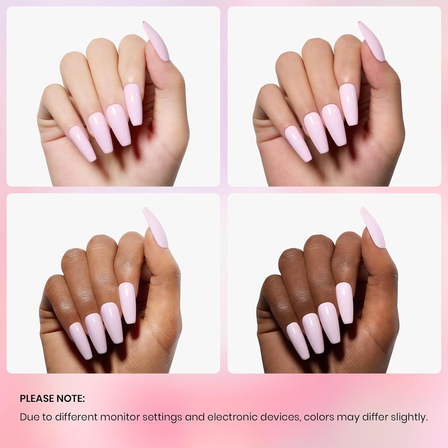 Beetles Pink Gel Nail Polish, Barely Pink Gel Polish Soak Off LED Nail UV LED Lamp Pastel Nail Art Manicure Salon DIY Home 0.51Oz Gift for Women-Velvo Beauty