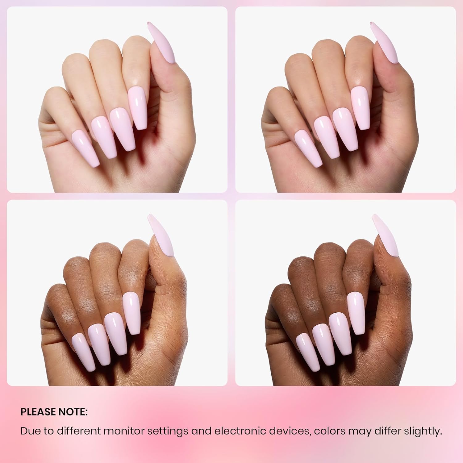 Beetles Pink Gel Nail Polish, Barely Pink Gel Polish Soak Off LED Nail UV LED Lamp Pastel Nail Art Manicure Salon DIY Home 0.51Oz Gift for Women-Velvo Beauty