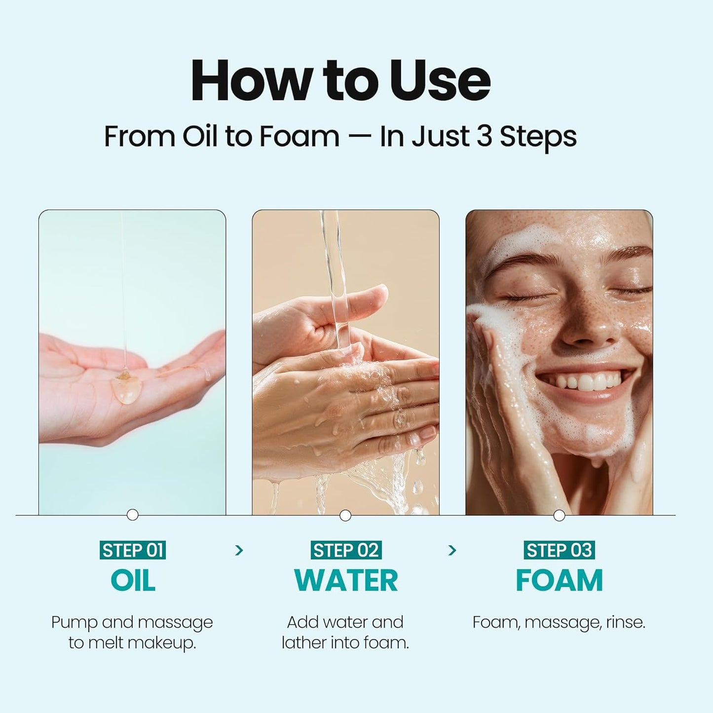 [K-Beauty] Blue Tansy Oil to Foam - All-in-One Korean Face Wash OilBased Foaming Facial Cleanser - Excess Sebum & Oil Control - Makeup Deep Cleansing Oil for All Skin Types (3.88 fl oz)-Velvo Beauty