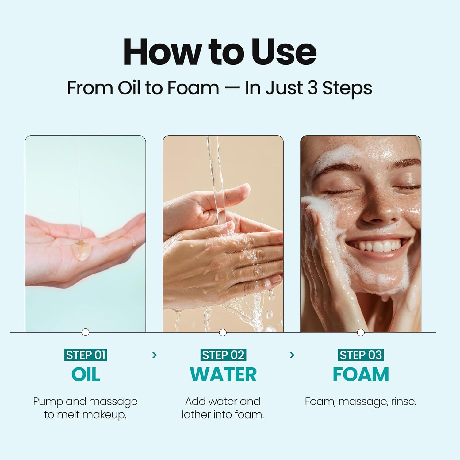 [K-Beauty] Blue Tansy Oil to Foam - All-in-One Korean Face Wash OilBased Foaming Facial Cleanser - Excess Sebum & Oil Control - Makeup Deep Cleansing Oil for All Skin Types (3.88 fl oz)-Velvo Beauty