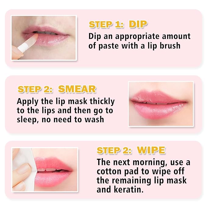 2Pcs Honey Pot Bee Lip Balm with Honey Spoon,Honey Lip Sleeping Mask Overnight 24HR Repair Lip Reduces Lip Lines,Exfoliator Moisturizing Moisture Dry & Chapped Lip Care Products-Velvo Beauty