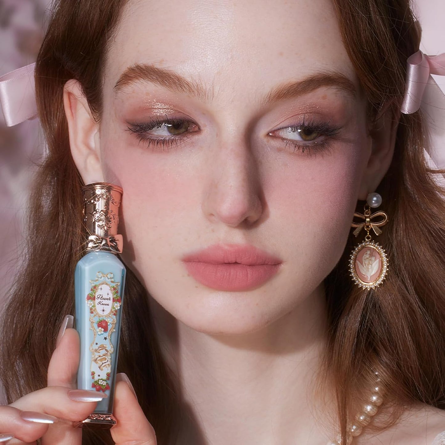 Flower Knows Strawberry Rococo Cloud Lip Cream,Velvety Matte Liquid Lipstick,Nude Lipstick,Long Lasting Lip Stain,Kiss-proof Blurred Lipstick for Girls&Women,0.12 Fl Oz(S01 Soy Milk Cheese)-Velvo Beauty