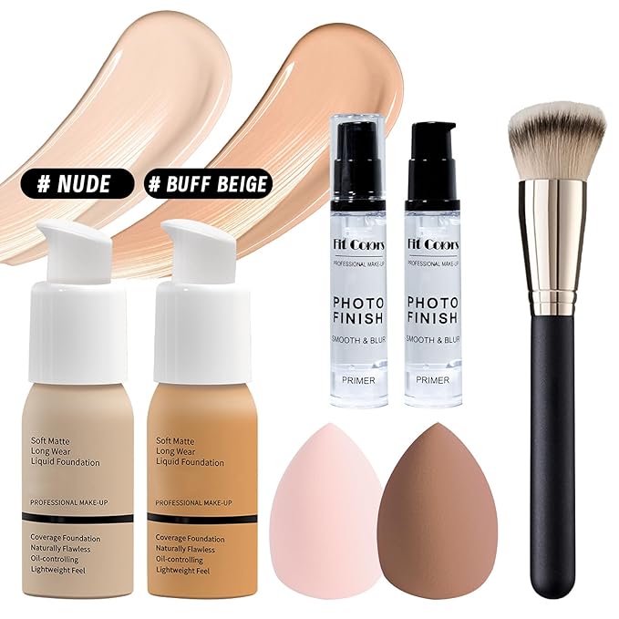 Makeup Set, Makeup Set Kit for Women Girls Teen Full Kit, Multipurpose Makeup Set, Professional & Beginner Makeup Kit Include Foundation, Face Primer, Eyeshadow Palette, Cosmetic Bag-Velvo Beauty