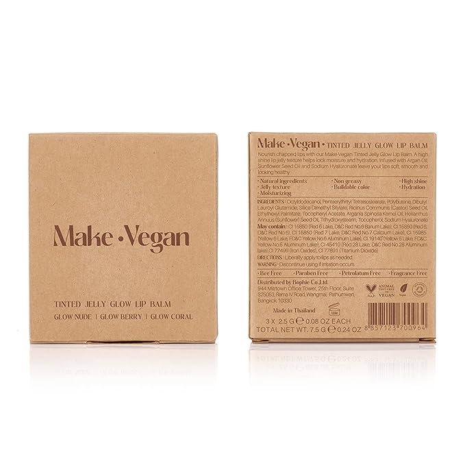 Vegan Tinted, Lip Moisturizer Gifts Sets & Hydrating Lip Balm Set, Natural Lip Balm for Dry Cracked with Argan Oil, Sunflower Oil and Hyaluronic, Not Tested on Animals (3 Packs)-Velvo Beauty