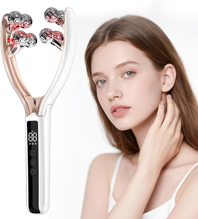 2025 New Microcurrent Facial Slimming Massager Red-Light-Therapy-for-Face and Neck,Vibrating Facial Massager with Thermals for Wrinkles, Double Chin,Firming and Lifting-Velvo Beauty