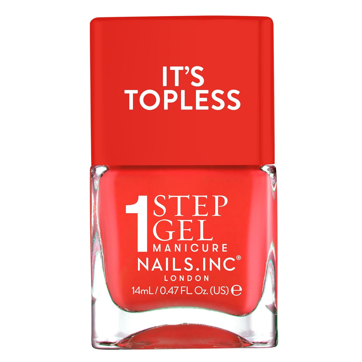 Nails Inc It's Topless Gel-Like Nail Polish, 4-in-1 Base Coat, Treatment, Color, Top Coat, Long Lasting, Strong, Chip Free, Glossy Salon Quality Manicure, Air Dry Nail Polish, Jennifer, 0.47 Fl Oz-Velvo Beauty