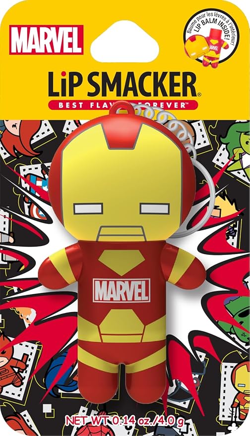 Lip Smacker Marvel, keychain, lip balm for kids - Iron Man-Velvo Beauty