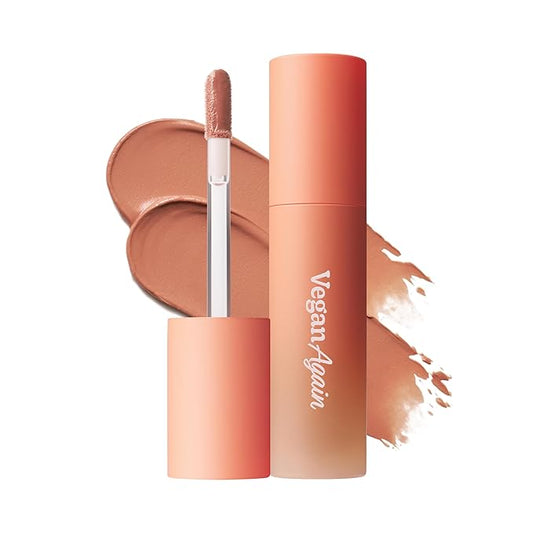Touch in Sol Vegan Again Blur Core Lip Tint(#Nutty Nudie) - Long Lasting, High Pigment Velvet Matte Lip Stain – Lightweight Smooth Blur Finish-Velvo Beauty