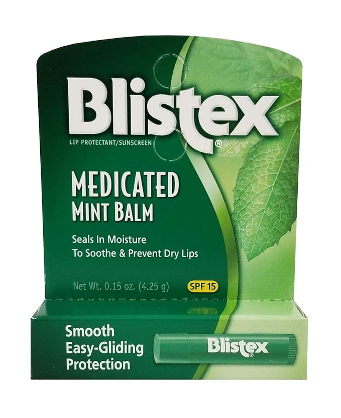 Blistex Medicated Lip Balm, SPF 15, Value Pack, Original 0.15 oz (Pack of 4)-Velvo Beauty
