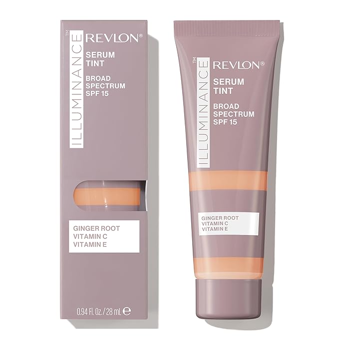 Revlon Illuminance Tinted Serum, Triple Hyaluronic Acid, Evens Out Skin Tone Over Time and Hydrates All Day, SPF 15, 313 Light Tan, 0.94 fl oz.-Velvo Beauty
