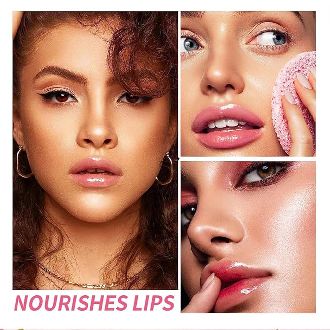 Hydrating Lip Glow Oil, Moisturizing Lip Glow Oil, Nourishing Glossy Transparent Lip Oil, Plumping Lip Oil, Lip Balm, Non-sticky Tinted Toot Lip Balm for Lip Care (CHERRY) 0.2 OZ-Velvo Beauty