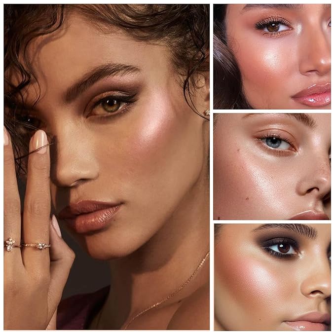 Polvo De Hadas Body Shimmer Glitter Highlighter Powder Makeup,High Gloss Sparkle for Face Body Hair,Create The Most Sparkly And Attractive Glitter Makeup - Nude Pink-Velvo Beauty