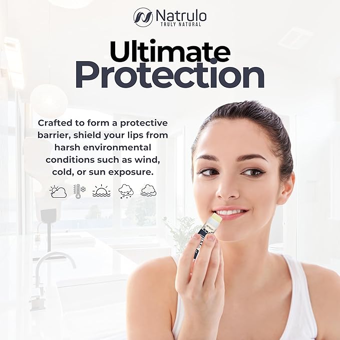 Beef Tallow Lip Balm – Natural Tallow Beeswax Chapstick – Hydrating Moisturizer Grass Fed Bison Tallow Balm Lip Care – Soothes Chapped, Dry Lips, Sensitive Skin – Long Lasting & Vitamin Rich USA-Made-Velvo Beauty