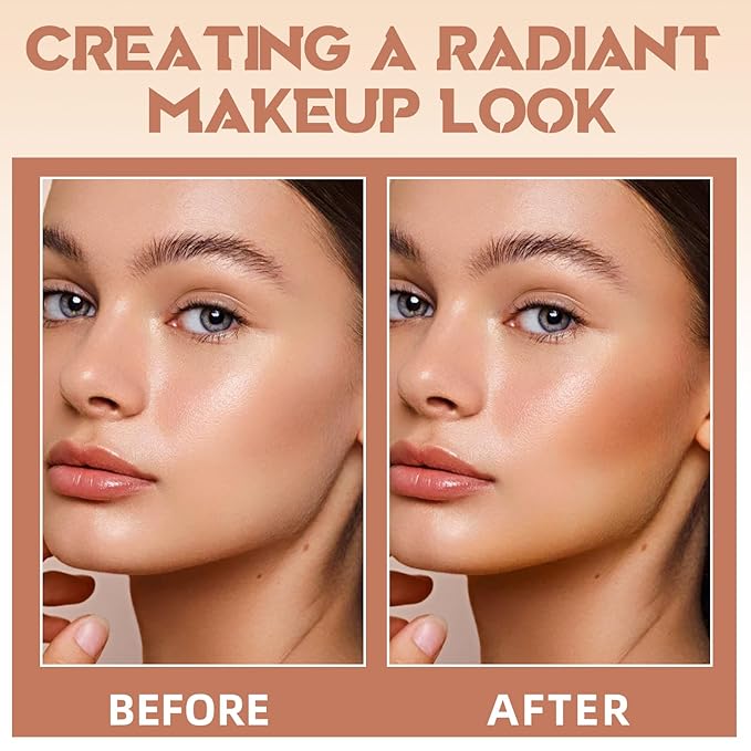 Cream Contour Stick for Cheeks Tint, Multi-Use Makeup Highlighter Blush Bronzer Stick, Natural Glow Solid Moisturizer Stick Blendable Illuminator On-the-Go Shimmer Cream Contour Makeup-03-Velvo Beauty