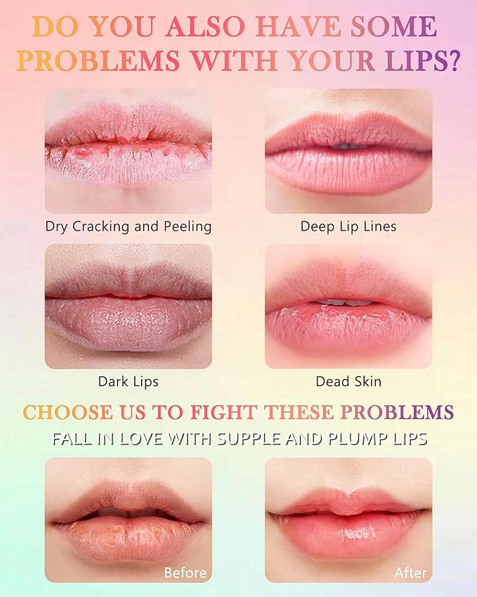 Hydrating Lip Glowy Balm, Ultra-Nourishing Lip Balm for Dry Cracked Lips, Moisturizer Lip Repair Sleeping Lip Mask, Day and Night Lip Care Therapy Treatment, Glossy Smooth Lip Butter Balm-01#Peach-Velvo Beauty