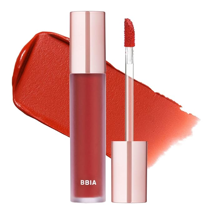 BBIA Last Velvet Tint - Soft & Creamy Matte Finish Lip Stain, Blur Effect with Velvety Texture, Long-Lasting, High Pigment, Lightweight, Non-Drying, Vegan, Korean Lip Makeup (V02 EXTRA BOUNCE)-Velvo Beauty