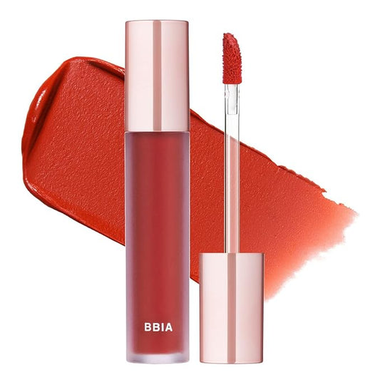 BBIA Last Velvet Tint - Soft & Creamy Matte Finish Lip Stain, Blur Effect with Velvety Texture, Long-Lasting, High Pigment, Lightweight, Non-Drying, Vegan, Korean Lip Makeup (V02 EXTRA BOUNCE)-Velvo Beauty