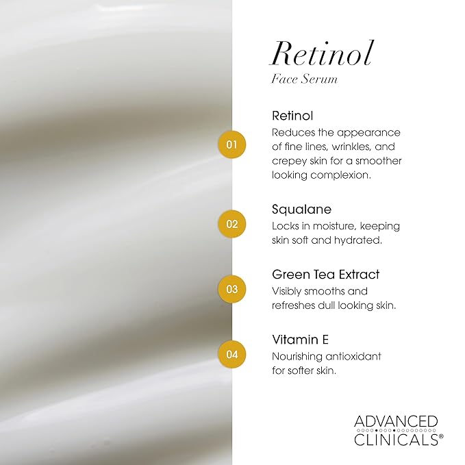 Advanced Clinicals - Retinol Serum For Face, Firming Collagen Serum, Vitamin C Serum Skincare Set, 1.75 Fl Oz, 3pc Set-Velvo Beauty